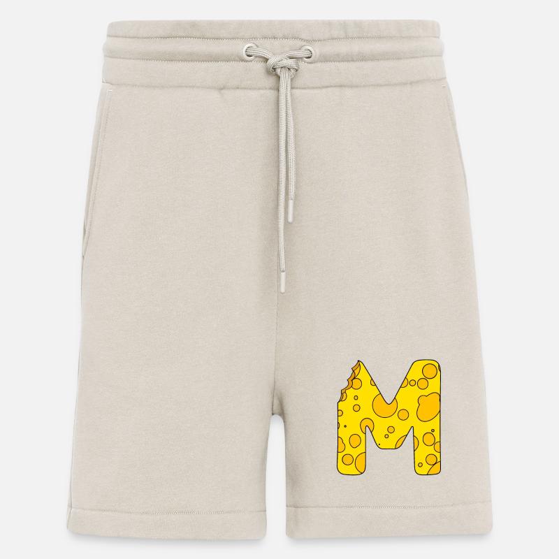 Lettre M - Short bio décontracté fabriqué en UE - WARM CLAY