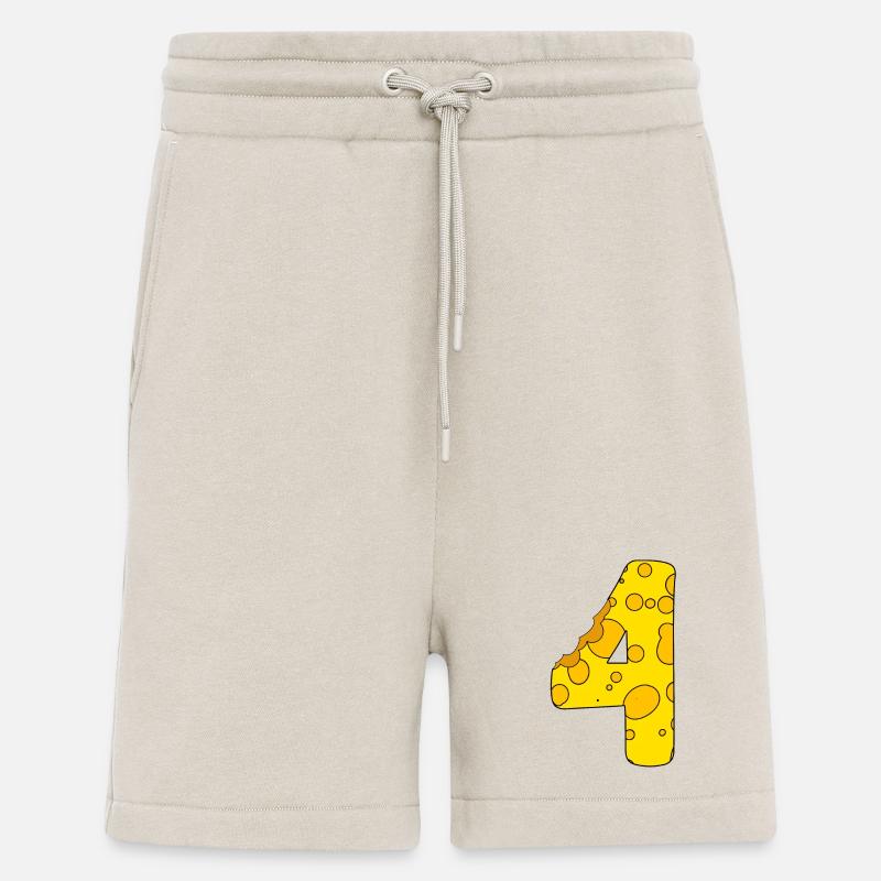 Number 4 Digit Cheese - Shorts - made by SPREAD - WARM CLAY