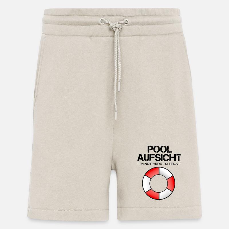 Pool Aufsicht mit Rettungsring - Shorts - made by SPREAD - WARM CLAY