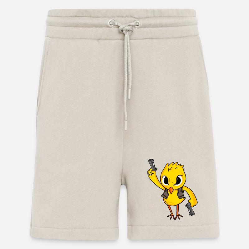 Chicks with pistol - Shorts - made by SPREAD - WARM CLAY