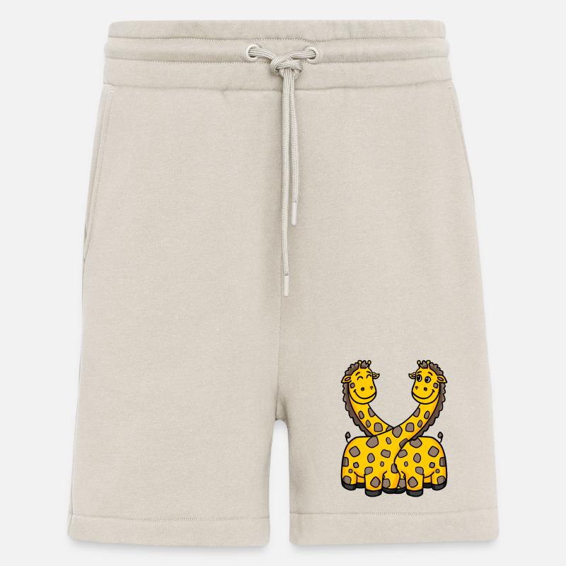 Giraffes Giraffe - Shorts - made by SPREAD - WARM CLAY
