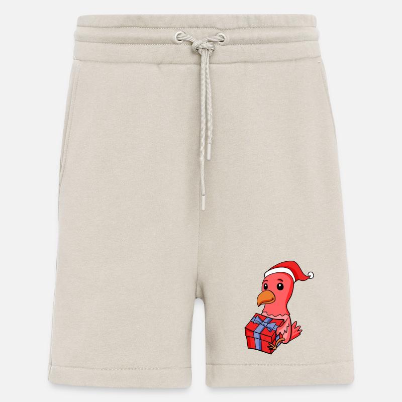 Weihnachten Huhn Baby mit Geschenk - Shorts - made by SPREAD - WARM CLAY