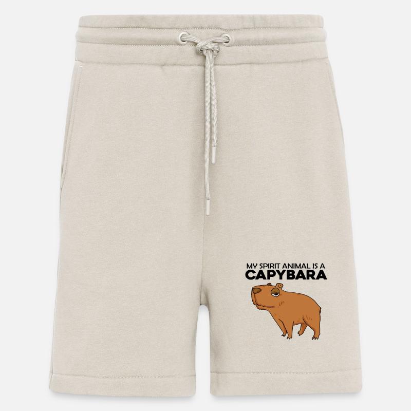 Capybara Capybara Cadeau - Short bio décontracté fabriqué en UE - WARM CLAY