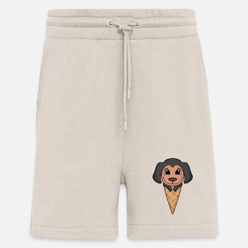 Dobermann Eis Motiv - Shorts - made by SPREAD - WARM CLAY