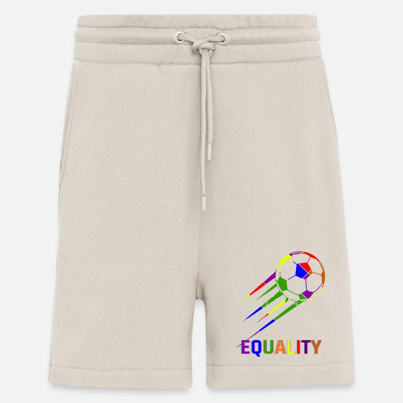 Fußball Regenbogen WM Equality - Shorts - made by SPREAD - WARM CLAY