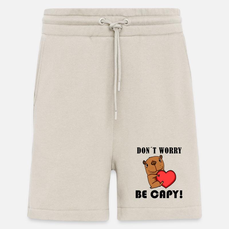 Capybara Capybara Cadeau - Short bio décontracté fabriqué en UE - WARM CLAY