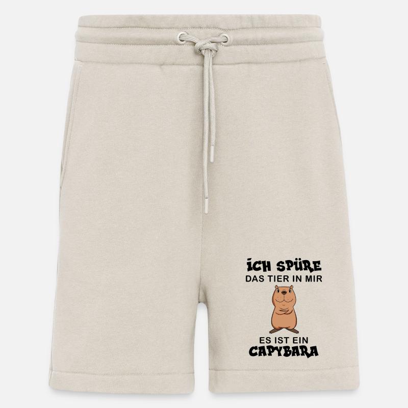 Capybara Wasserschwein Capybaras - Shorts - made by SPREAD - WARM CLAY