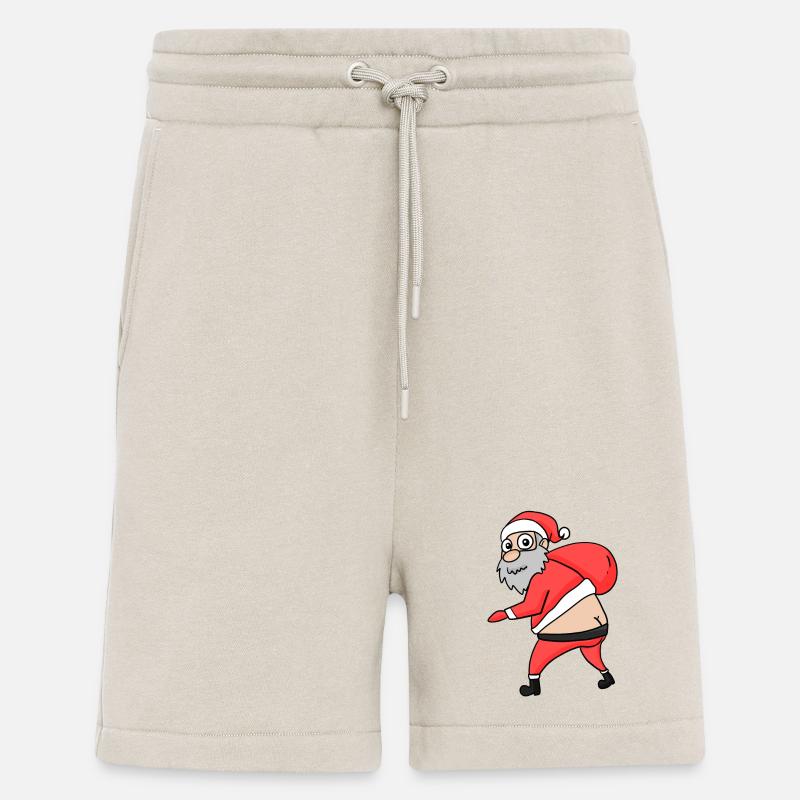 Père Noël Butt Drôle - Short bio décontracté fabriqué en UE - WARM CLAY