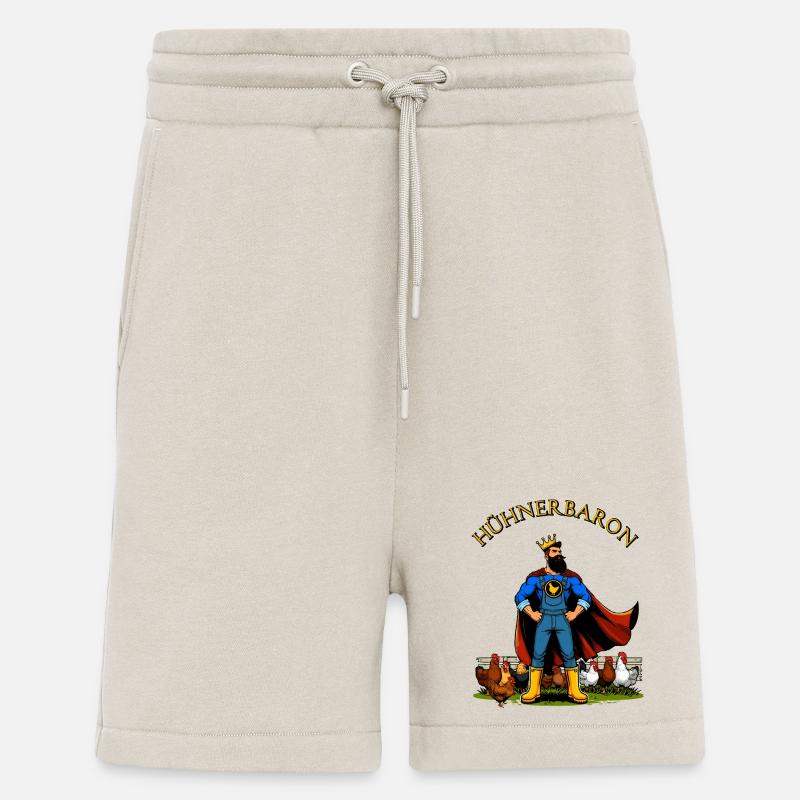 Hühnerbaron Hühnerheld Hühner Fan - Shorts - made by SPREAD - WARM CLAY