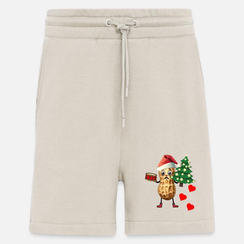 cacahuète sincère Noël voeux Noël - Short bio décontracté fabriqué en UE - WARM CLAY