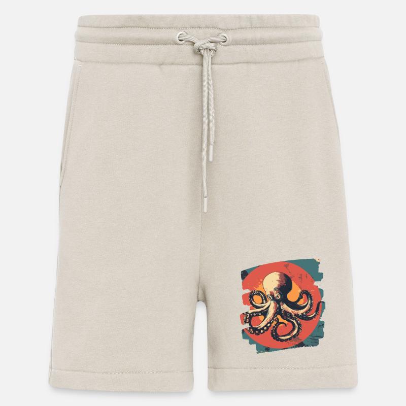 Kraken Oktopus - Shorts - made by SPREAD - WARM CLAY