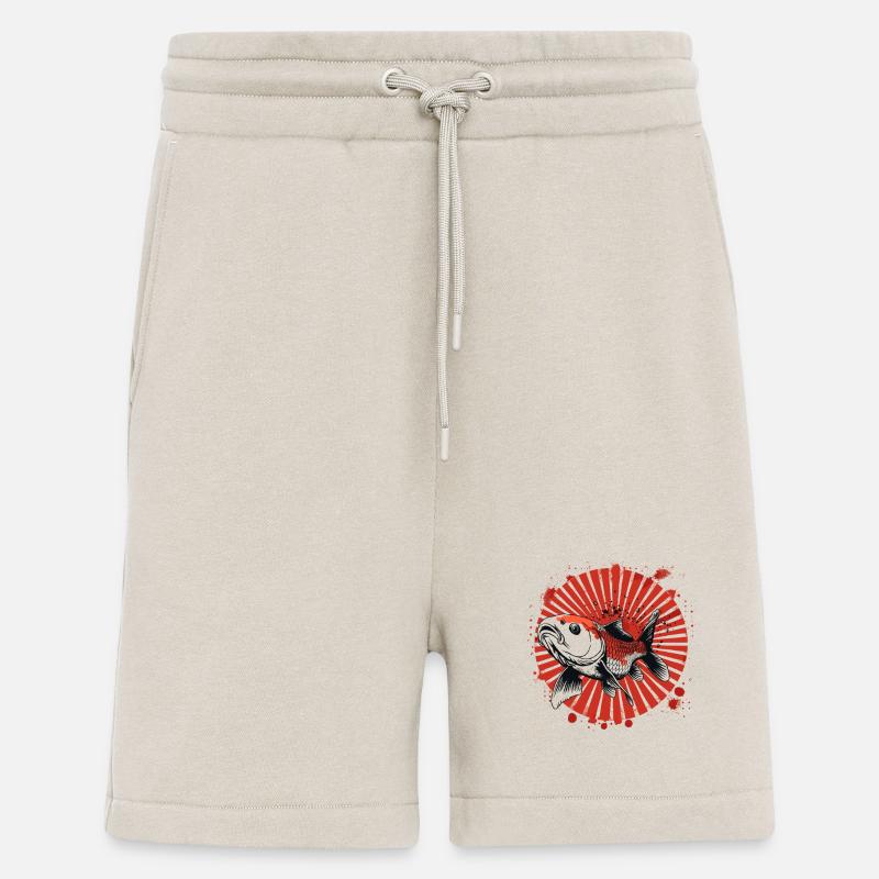 Fisch Graffiti - Shorts - made by SPREAD - WARM CLAY