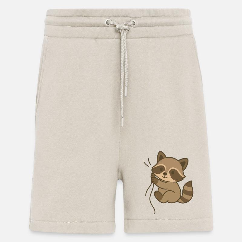 Raton laveur blotti - Short bio décontracté fabriqué en UE - WARM CLAY