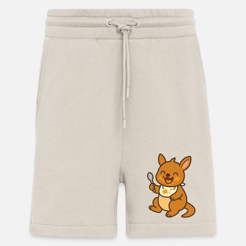 Futtern mit dem Kängurubaby - Shorts - made by SPREAD - WARM CLAY