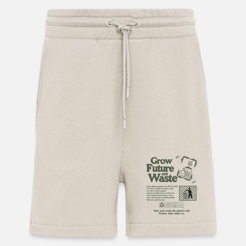 Déclaration de croissance durable Imprimer - Short bio décontracté fabriqué en UE - WARM CLAY