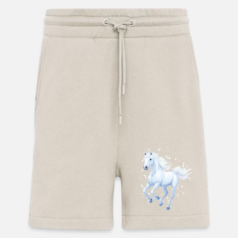 Pferd mit Schneeflocken - Shorts - made by SPREAD - WARM CLAY