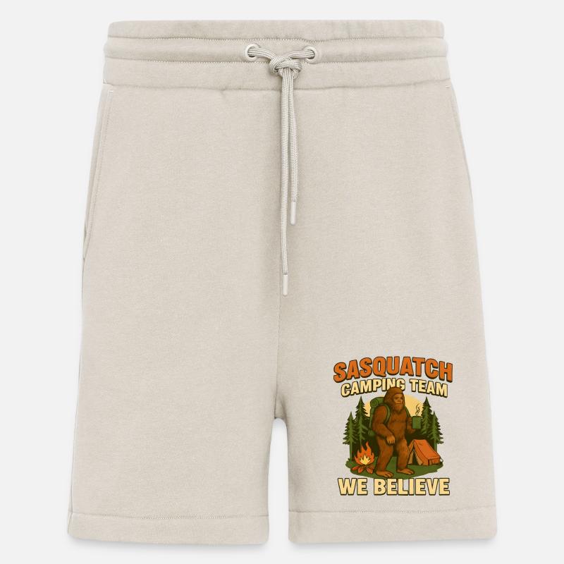  Sasquatch Camping Team – Wir glauben dran - Shorts - made by SPREAD - WARM CLAY