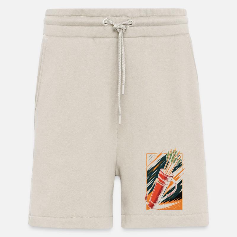 Bogenschießen Bogen Köcher Pfeile Design - Shorts - made by SPREAD - WARM CLAY