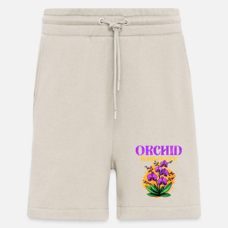 Conception de murmure d'orchidée - Short bio décontracté fabriqué en UE - WARM CLAY