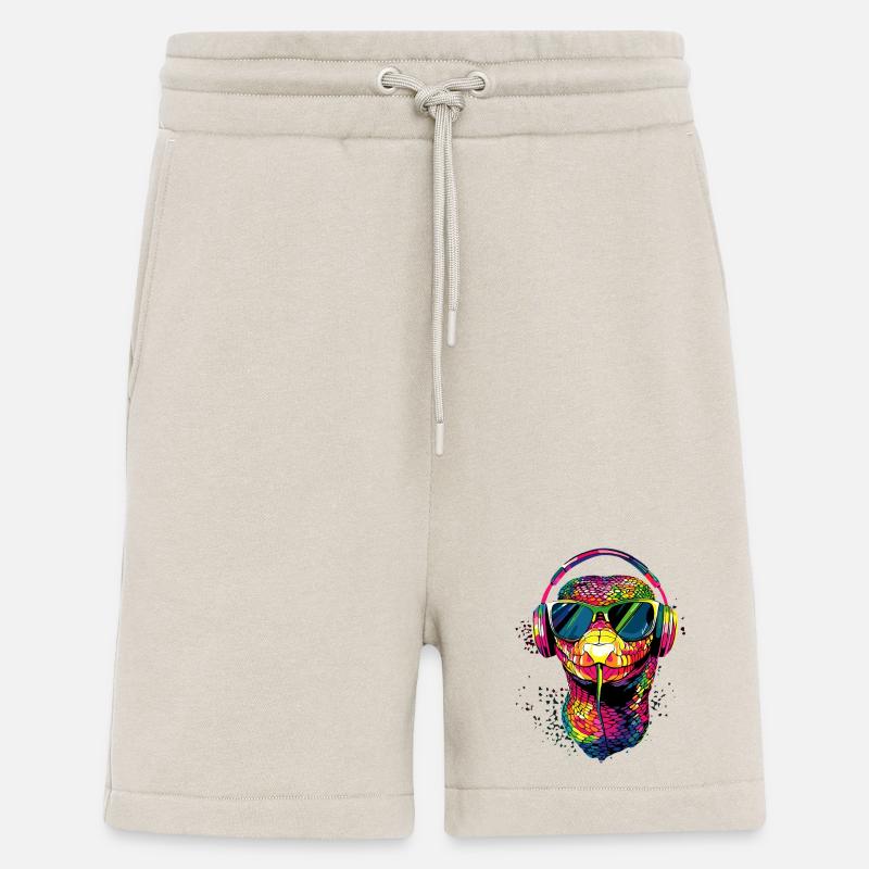 Schlange Python Kobra Klapperschlange Schlangen - Shorts - made by SPREAD - WARM CLAY