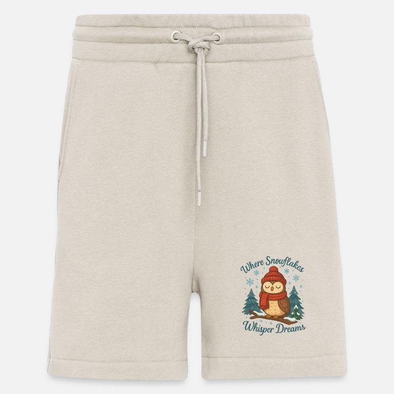 Wintereule – Where Snowflakes Whisper Dreams - Shorts - made by SPREAD - WARM CLAY