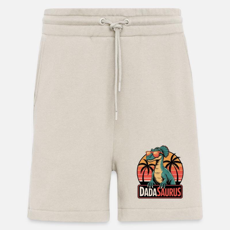 Dadasaurus Cooler Dinosaurier Retro Palmen - Shorts - made by SPREAD - WARM CLAY