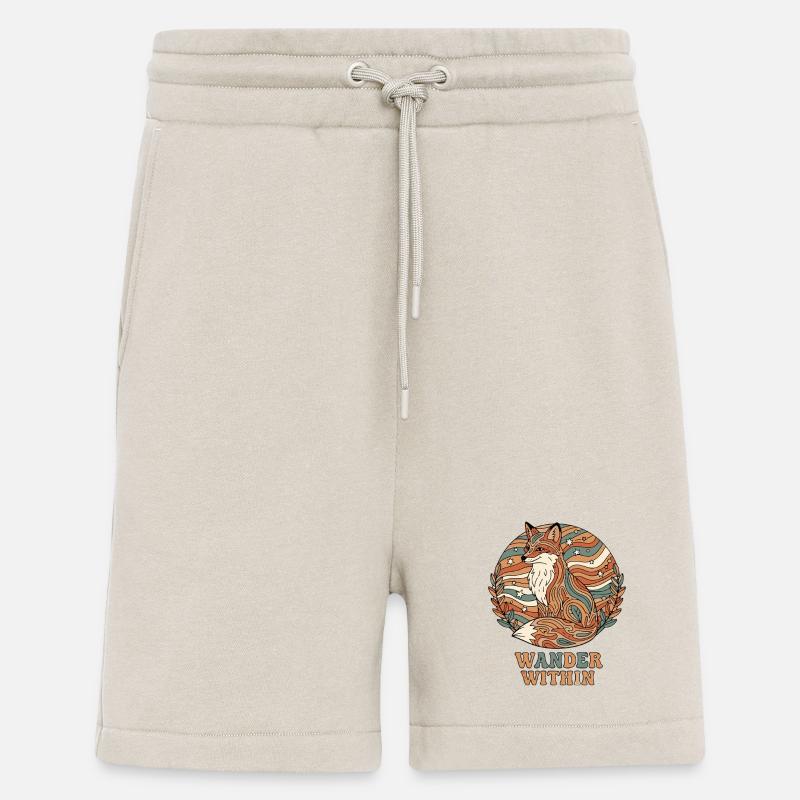 Psychedelic Retro – Wander Within - Shorts - made by SPREAD - WARM CLAY