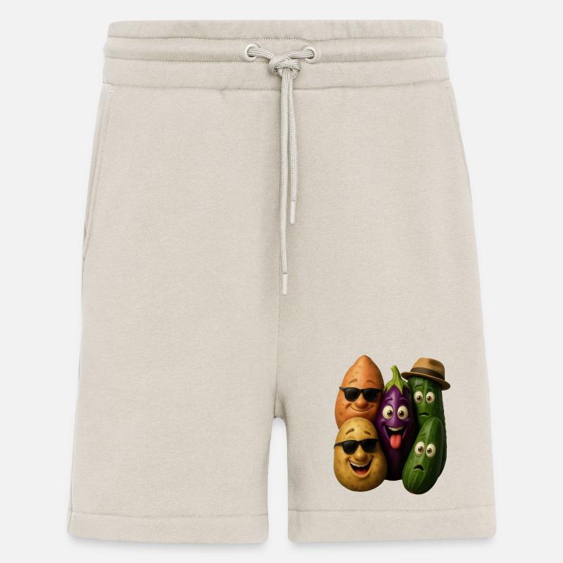 Fröhliche Gemüsehelden Gruppe - Shorts - made by SPREAD - WARM CLAY