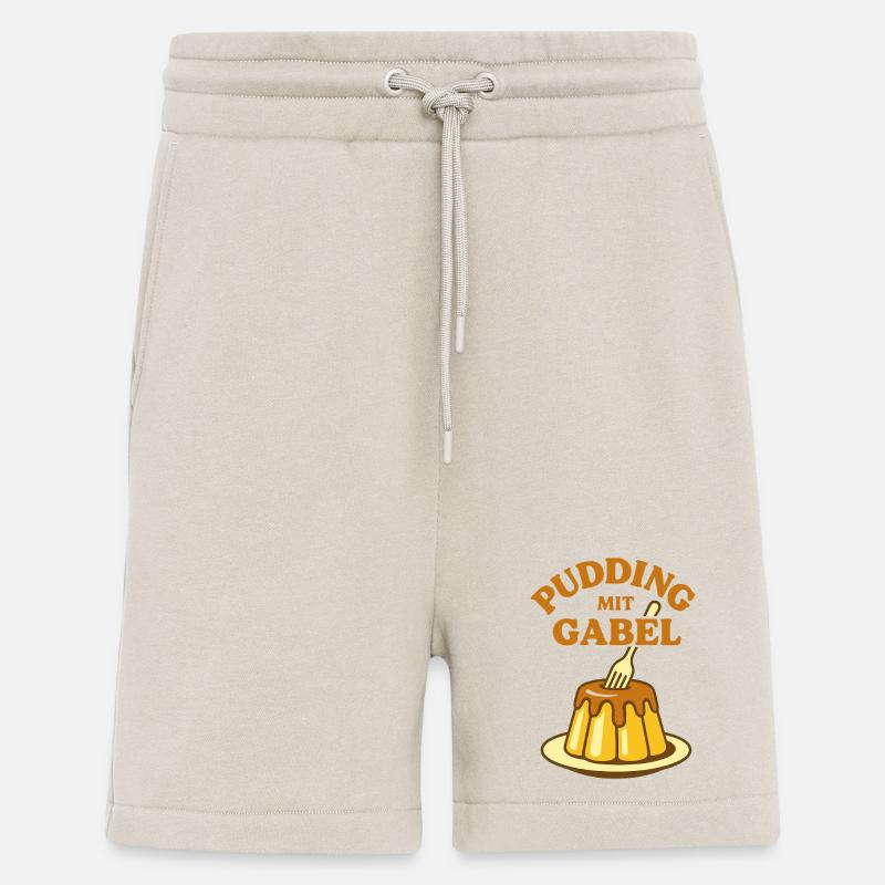 Pudding with fork - Shorts - made by SPREAD - WARM CLAY