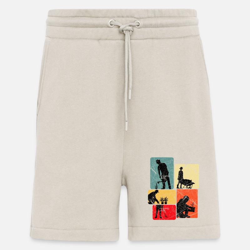 Hobbygärtner Schrebergarten Gartenarbeit Geschenk - Shorts - made by SPREAD - WARM CLAY