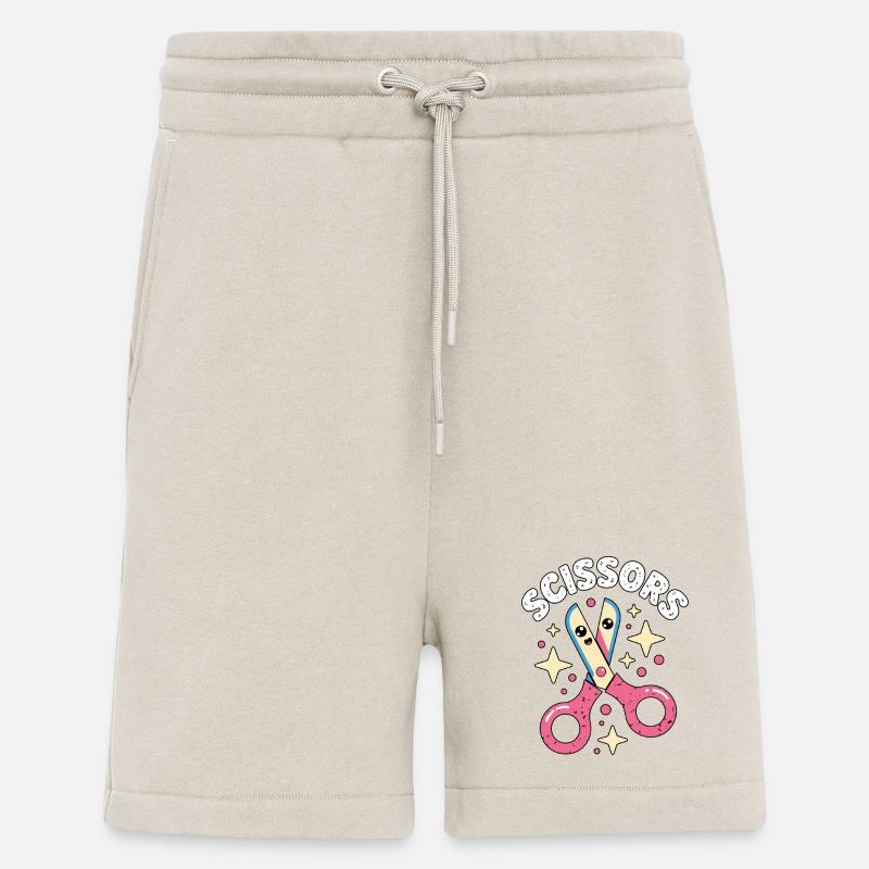 Ciseaux Pierre Papier Kawaii Ciseaux - Short bio décontracté fabriqué en UE - WARM CLAY