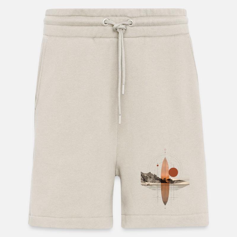 Copper Waves Orbit - Geometric Surfboard - Shorts - made by SPREAD - WARM CLAY