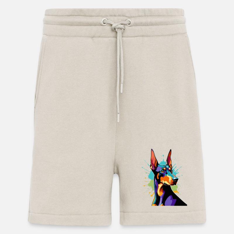 Farbexplosion Dobermann - Shorts - made by SPREAD - WARM CLAY