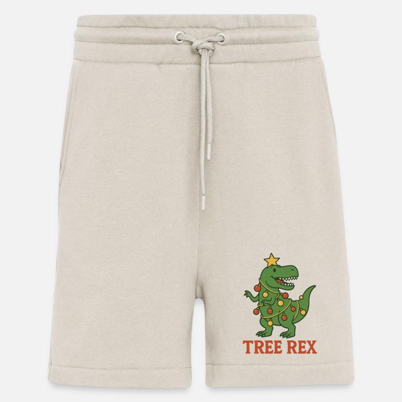 Baum Rex Dinosaurier Weihnachtsspaß - Shorts - made by SPREAD - WARM CLAY