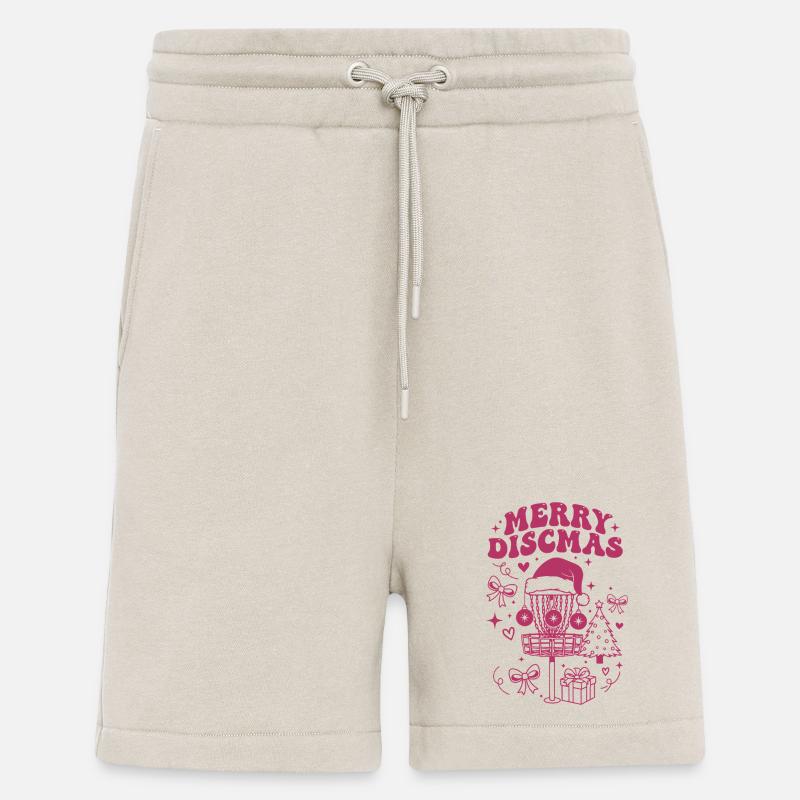 Fröhliche Discmas lustiger Disc-Golf-Korb Flugscheiben - Shorts - made by SPREAD - WARM CLAY
