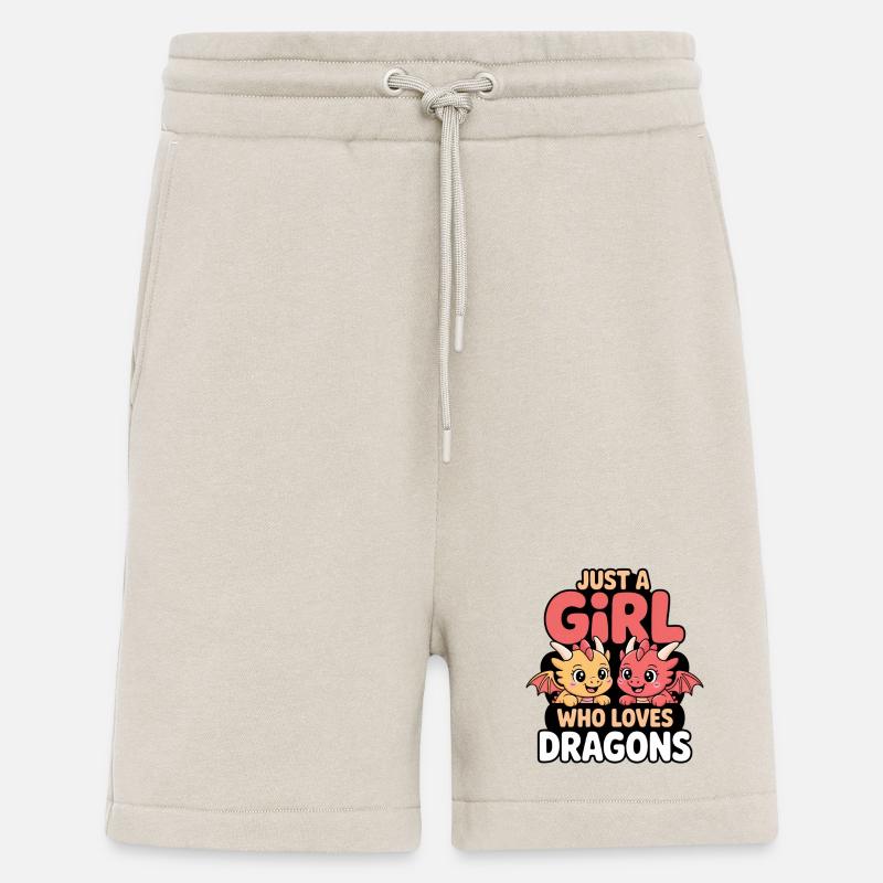 Nur ein Mädchen welches Drachen liebt - Shorts - made by SPREAD - WARM CLAY