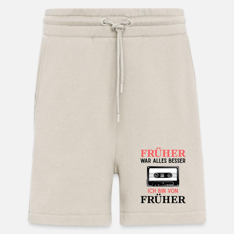 Früher War Alles Besser Kassette Nostalgie - Shorts - made by SPREAD - WARM CLAY