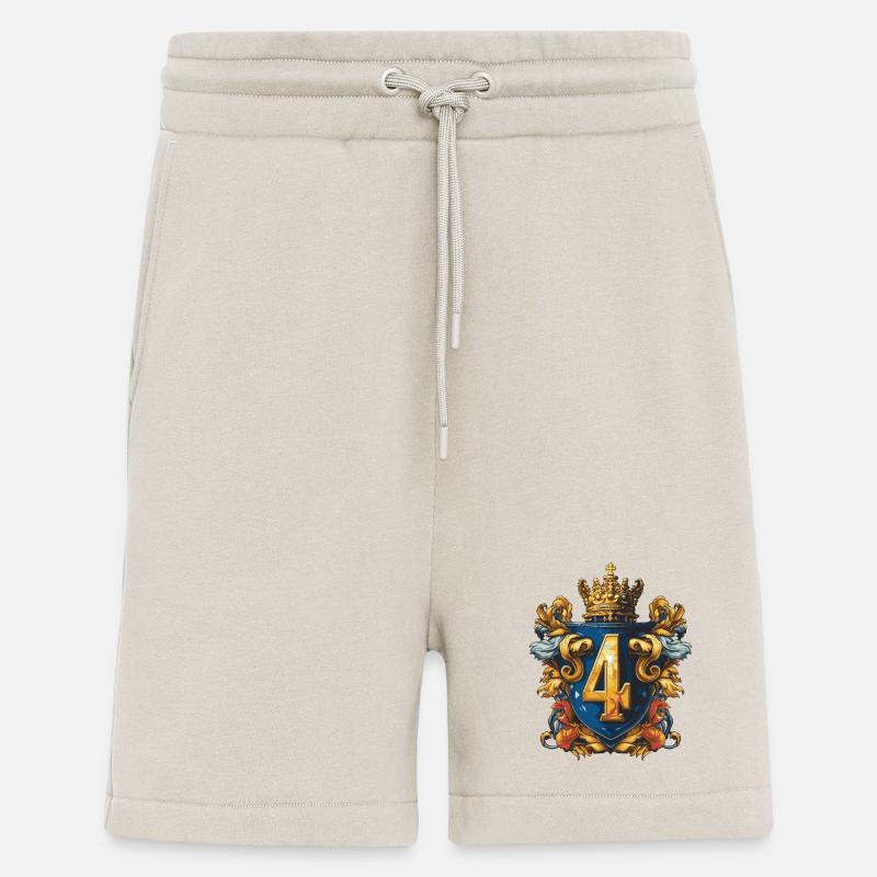 4 Numero di stemmi - Pantaloncini ecologici casual Made in UE - WARM CLAY