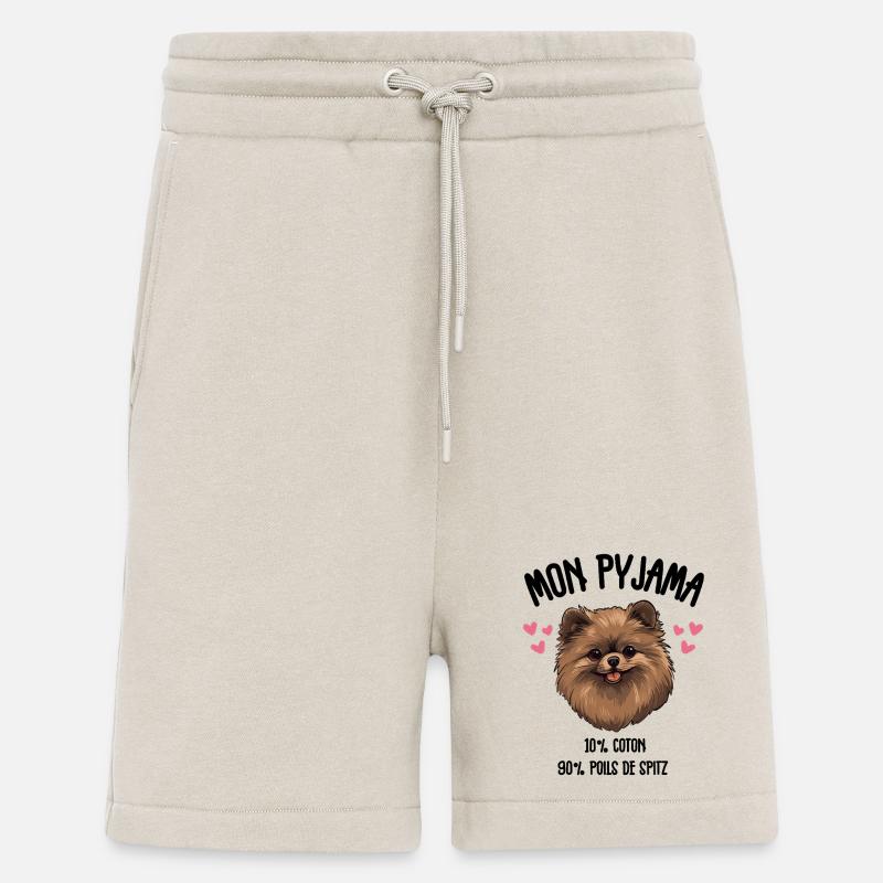 Lustige Pomeranian-Spitzhunde-Pyjamas - Shorts - made by SPREAD - WARM CLAY