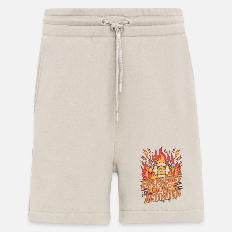 Fire Lieutenant Emergency Mode Fire Department - Shorts - made by SPREAD - WARM CLAY