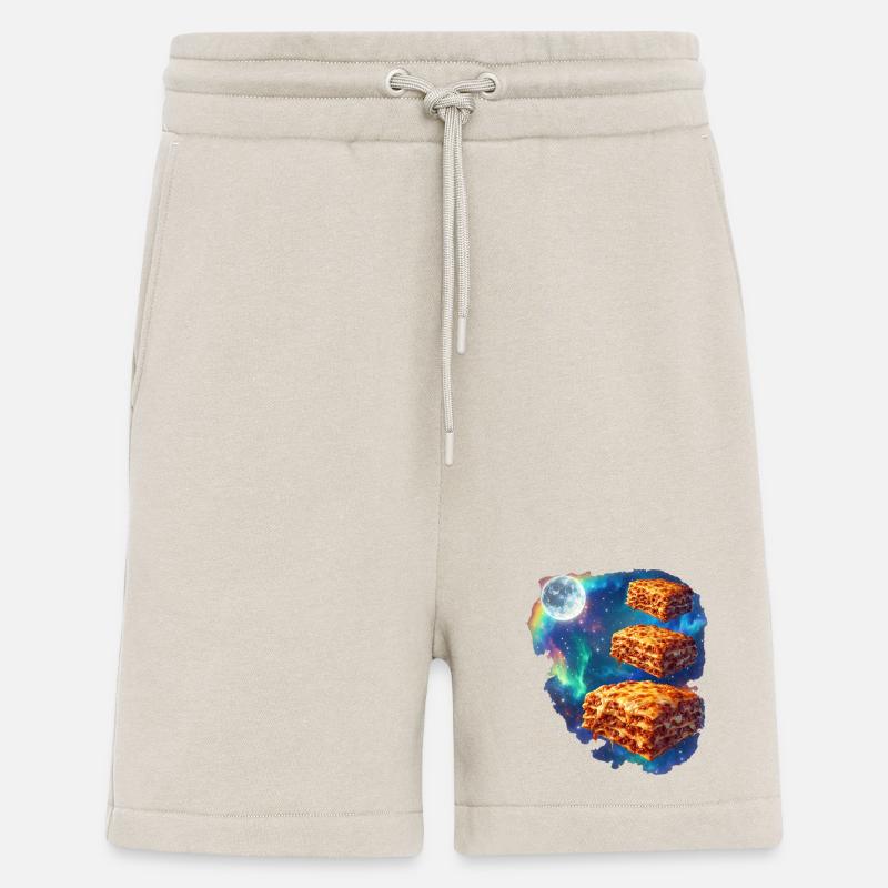 Lasagne spatiale dans la nébuleuse stellaire - Short bio décontracté fabriqué en UE - WARM CLAY