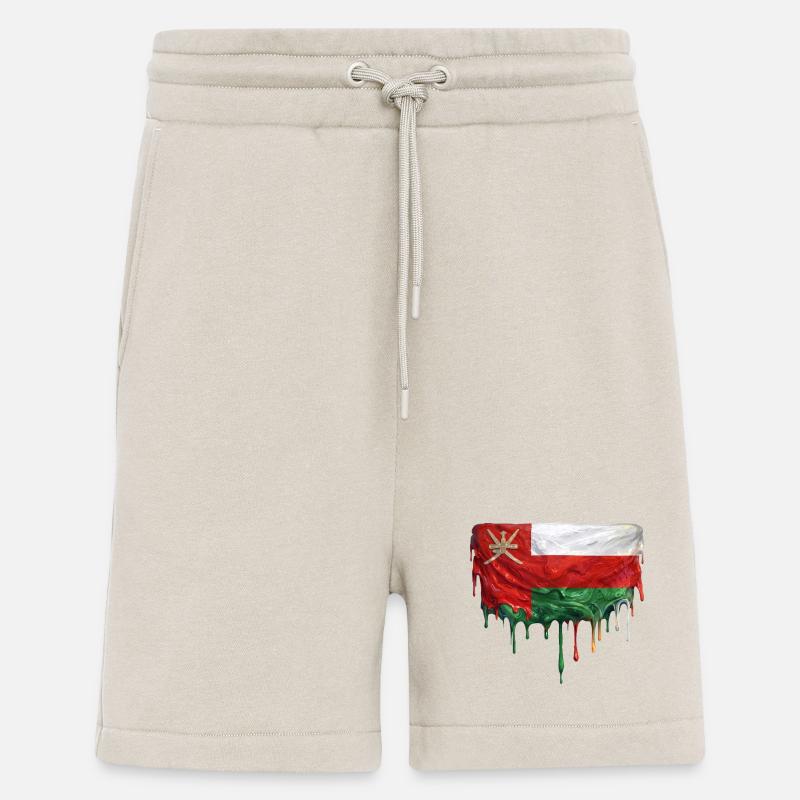 Oman Flag bunte Farbe - Shorts - made by SPREAD - WARM CLAY