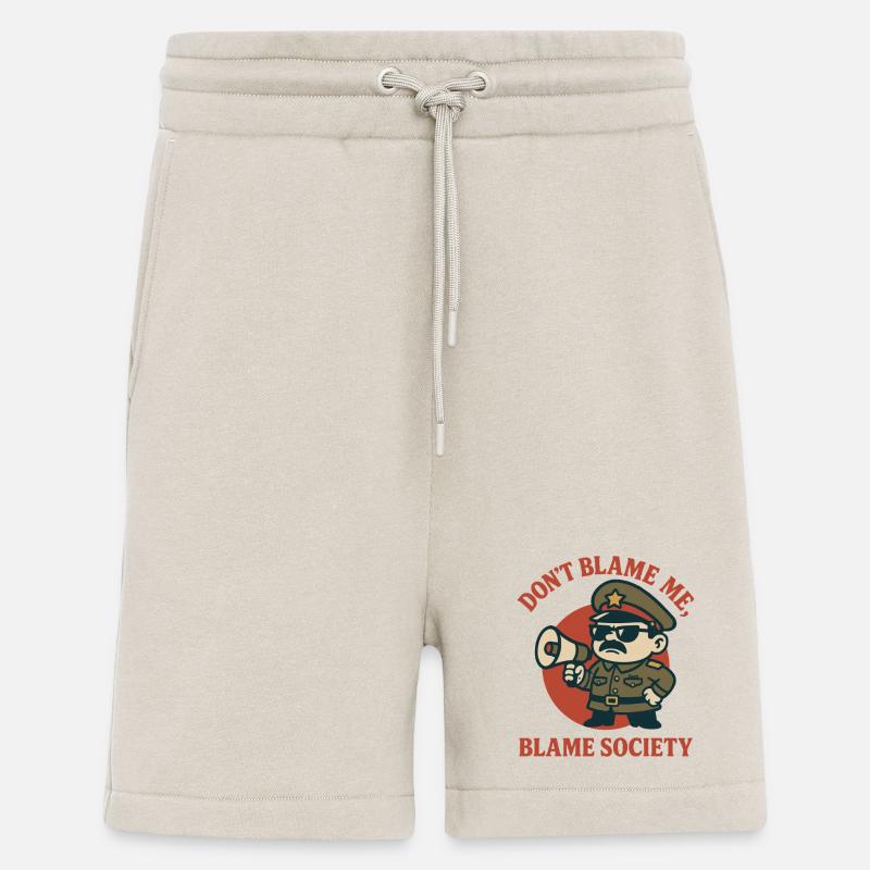 Ne m’en veux pas, shérif - Short bio décontracté fabriqué en UE - WARM CLAY