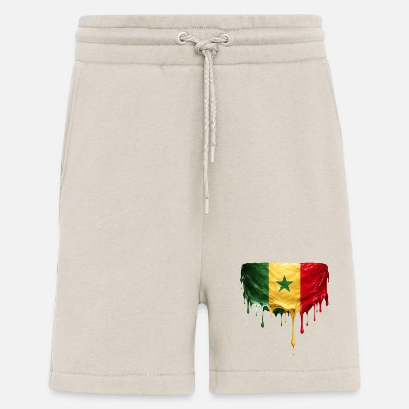 Senegalin lipunpudotustaide - Organic Relaxed shortsit Made in EU - WARM CLAY