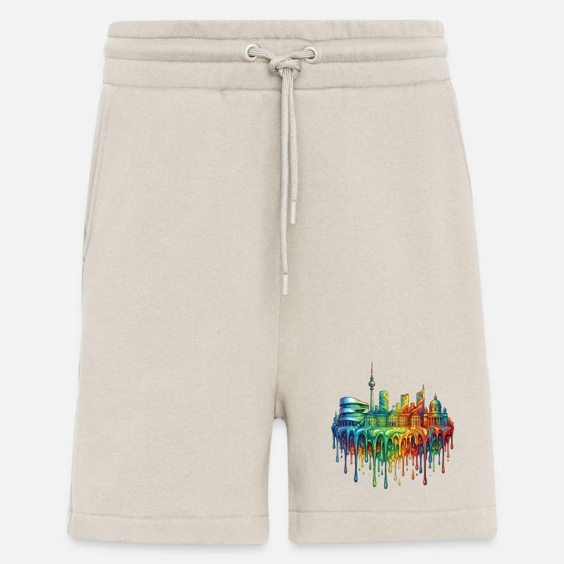 Stuttgart with colourful gradient - Shorts - made by SPREAD - WARM CLAY