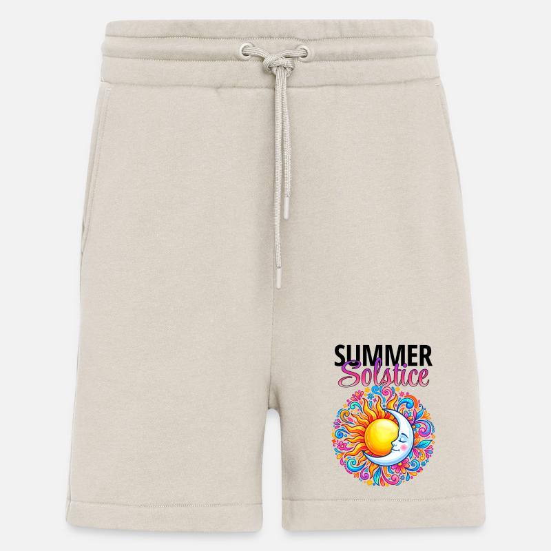 Litha Pagan Summer Solstice Midsummer Midsommar - Shorts - made by SPREAD - WARM CLAY