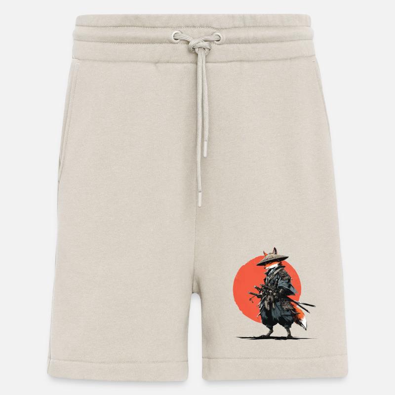 Fox Samurai under Ember Sun - Shorts - made by SPREAD - WARM CLAY
