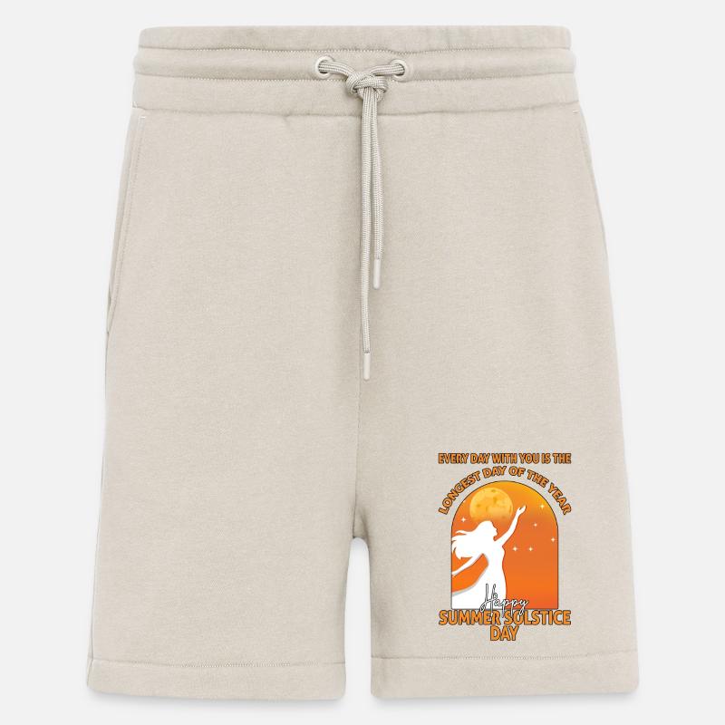 Litha Pagan Solstice d’été Midsommar - Short bio décontracté fabriqué en UE - WARM CLAY