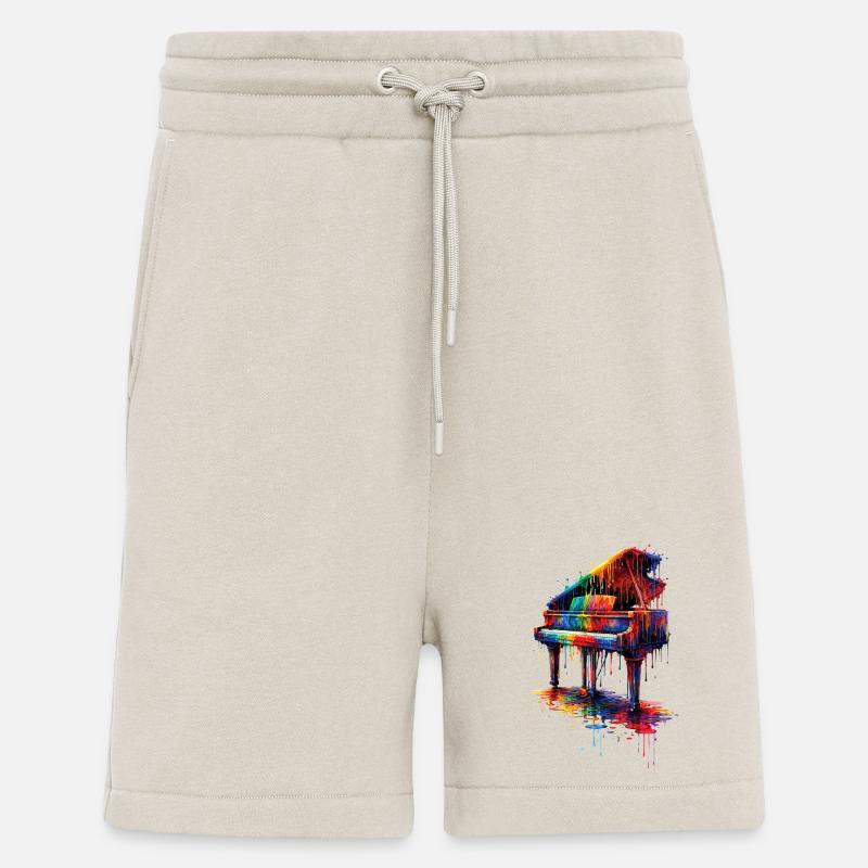 Klavier mit tropfender Farbe - Shorts - made by SPREAD - WARM CLAY
