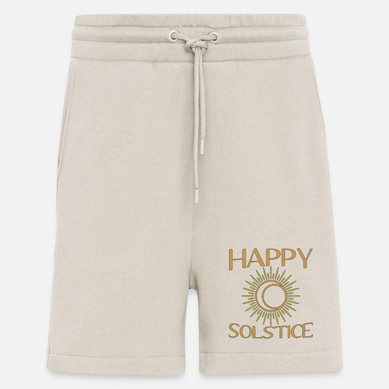 Litha Pagan Summer Solstice Midsummer Midsommar - Shorts - made by SPREAD - WARM CLAY